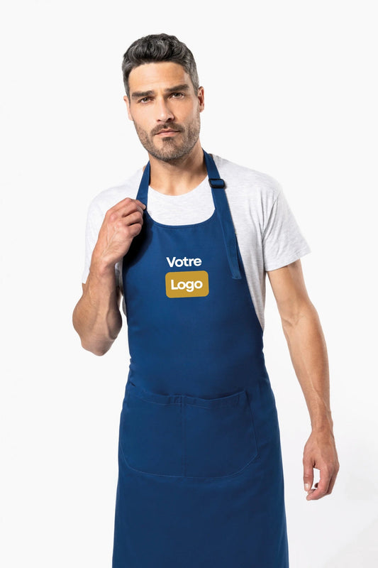 Tablier de cuisine personnalisé "L'indispensable" - 100% coton