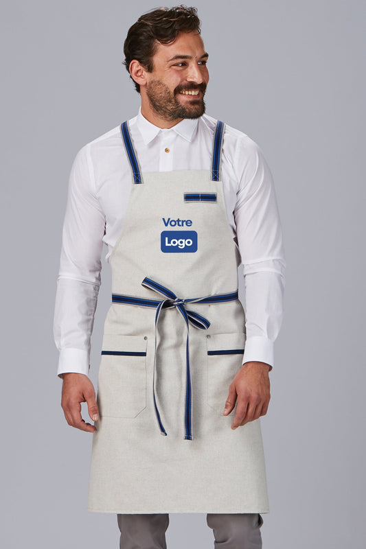 Tablier de cuisine personnalisé à bavette PANAMA