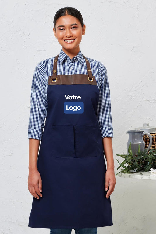 Tablier personnalisé à bavette - Espresso