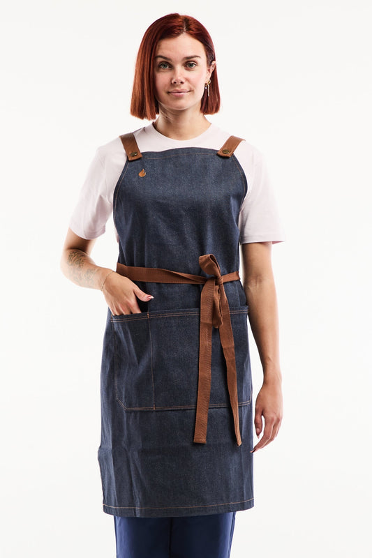 Denim-Schürze, Flamme by Unichef – 100% Baumwolle