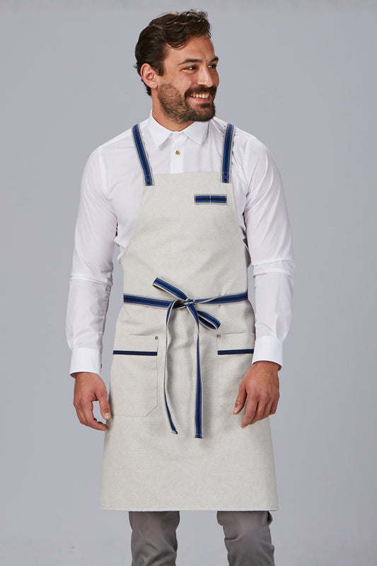 PANAMA-Latz-Kochschürze – personalisiert