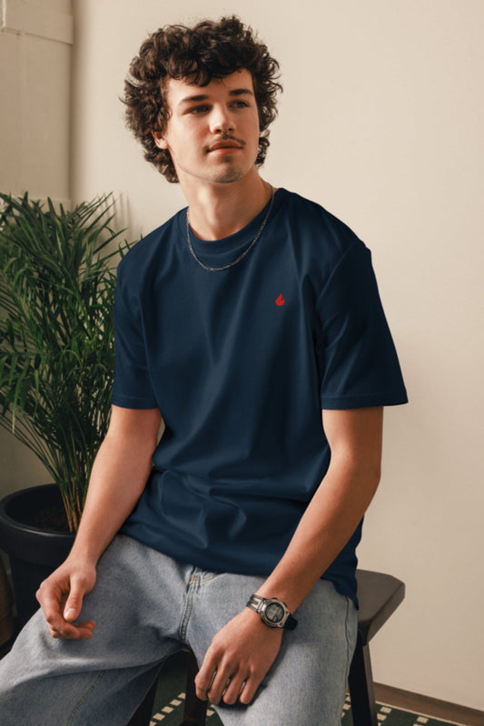 T-Shirt Flamme by Unichef, Unisex, aus Bio-Baumwolle