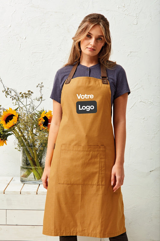 Tablier de cuisine personnalisé à bavette