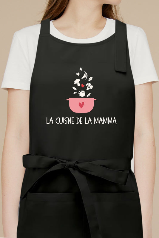 Tablier de cuisine personnalisé “La cuisine de la mamma”, imprimé