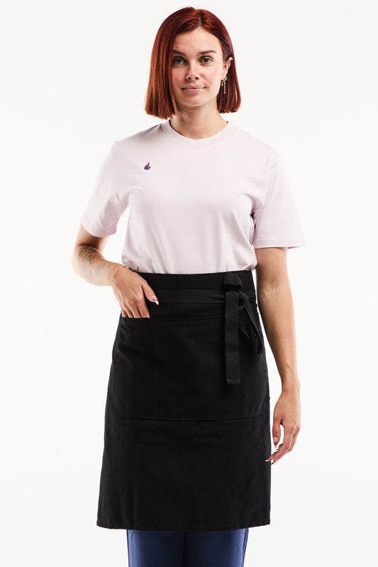 Tablier de cuisine court Flamme – 100% Coton Épais, signé Unichef